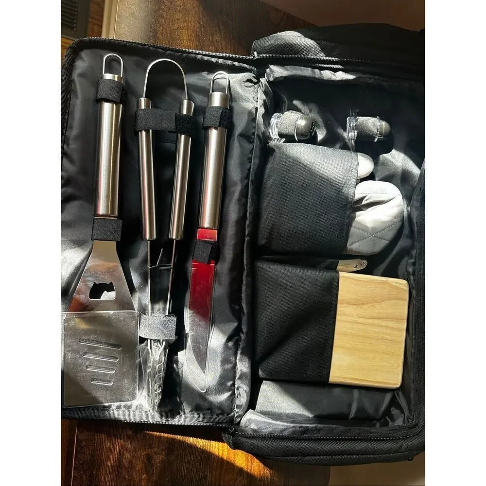 Oniva TEXAS TECH RED RAIDERS BBQ KIT GRILL SET & COOLER